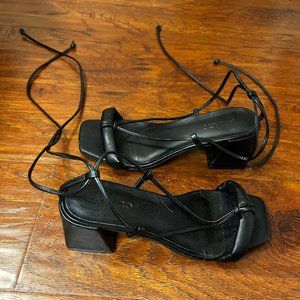 Faux Leather Sandals